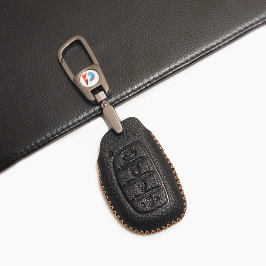 Lather Key Cover Hyundai-05